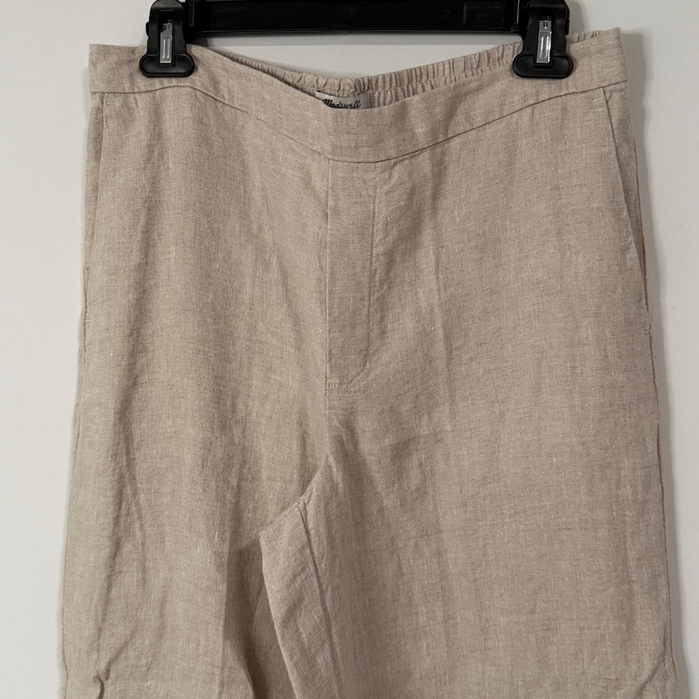 NWT Madewell The Easy Pull-on Pant in 100% Linen Women’s size M - Picture 9 of 16